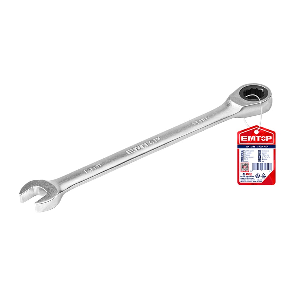 ქანჩის გასაღები მეტალის, კომბინირებული 13მმ ECSPAR131 EMTOP