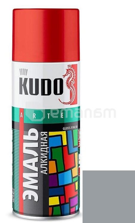 ემალი უნივერსალური Kudo KU-1018 Ral 7040 ნაცრისფერი 520 მლ