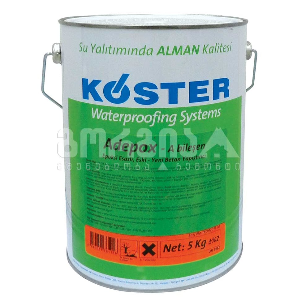 ჰიდროიზოლაცია A კომპონენტი 5კგ Koster Adepox