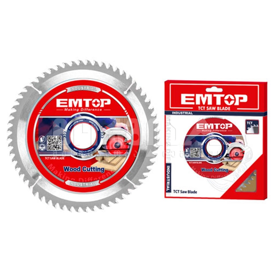 ხის საჭრელი დისკი ცირკულისთვის 254მმ 60T Emtop-ETCT125423