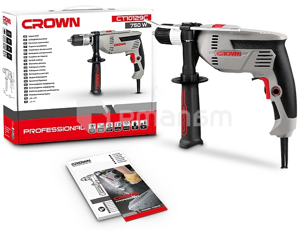 დარტყმითი დრელი Crown CT10129C 750W
