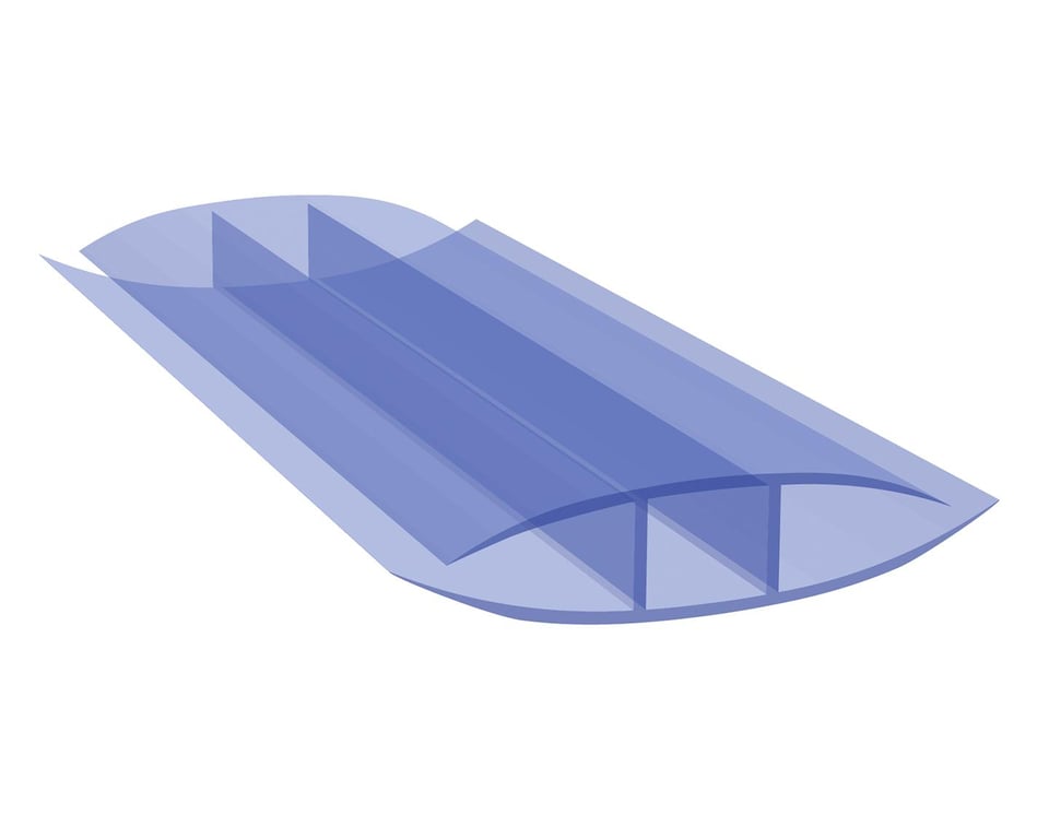 პოლიკარბონატის შემაერთებელი პროფილი НР (6მ) 4-6 მმ