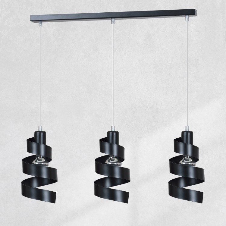 საკიდი EMIBIG Saga 3 E27 3x MAX 40W შავი