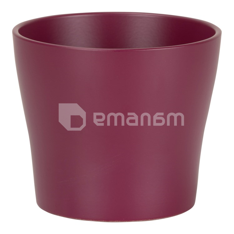 კერამიკული ქოთანი ყვავილებისთვის Scheurich 808/21 Burgundy