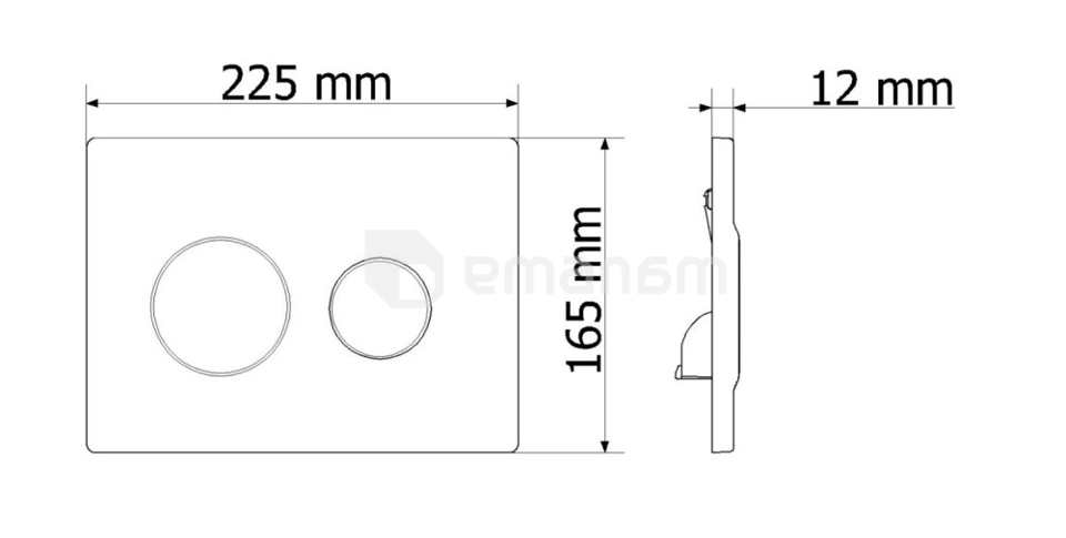 ღილაკი Visam Olimpos White EX-230-003