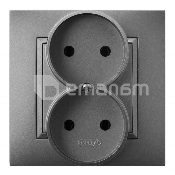 როზეტი OSPEL 2 82x82x45 ნაცრისფერი