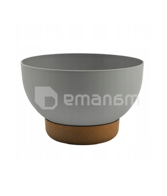 საყვავილე ქოთანი სადგამით FORM PLASTIC Bowl Satina Eco 40 პლატინა