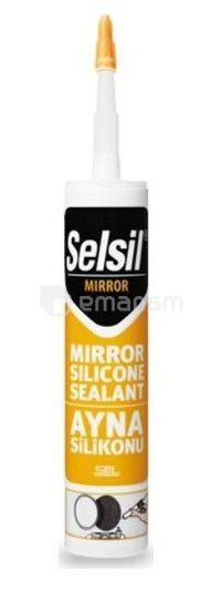 ჰერმეტიკი სილიკონის მინის Selsil SEL95-0453 280 მლ თეთრი