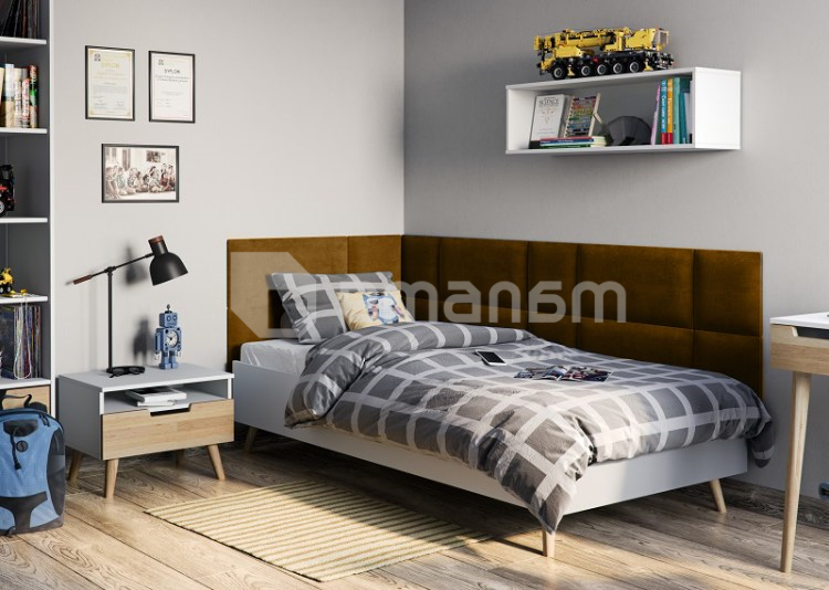 კედლის რბილი პანელი VOX Profile Regular 3 30x30 სმ. ყვითელი