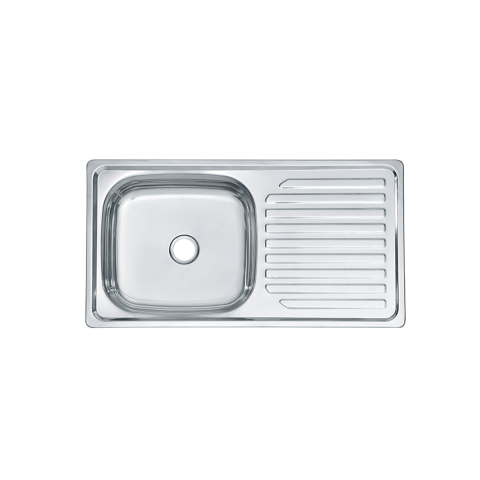 სამზარეულოს ნიჟარა+სიფონი LS-7540SA 750*400*180 (0.6MM)LEFT