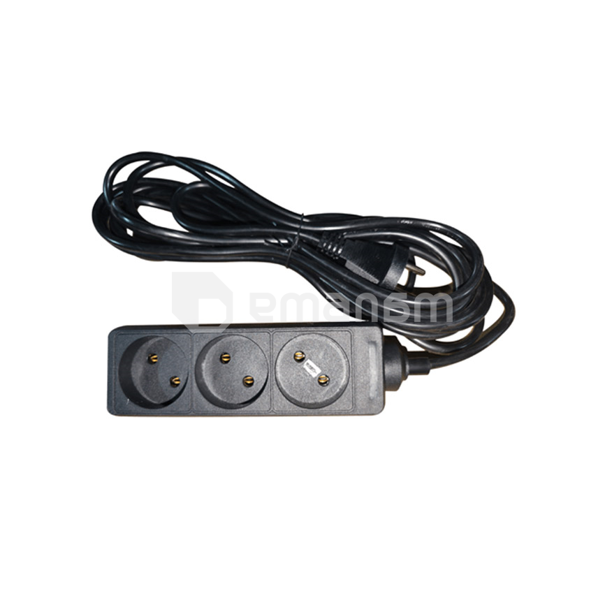 დამაგრძელებელი LINUS 3х5მ შავი LIN-WO3x5MB