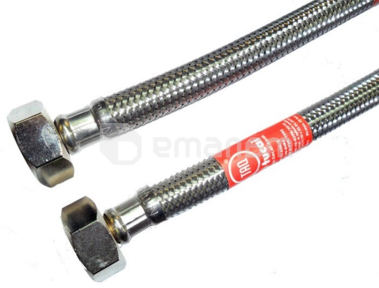 მოქნილი მილი უჟანგავი Tucai, 500მმ TAQ  DN8 1/2 შ.ხ-1/2 შ.ხ (200163)