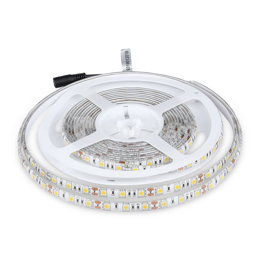 ლენტი LED V-TAC 60 5მ  5050 11W 12V 4500K IP65 212150