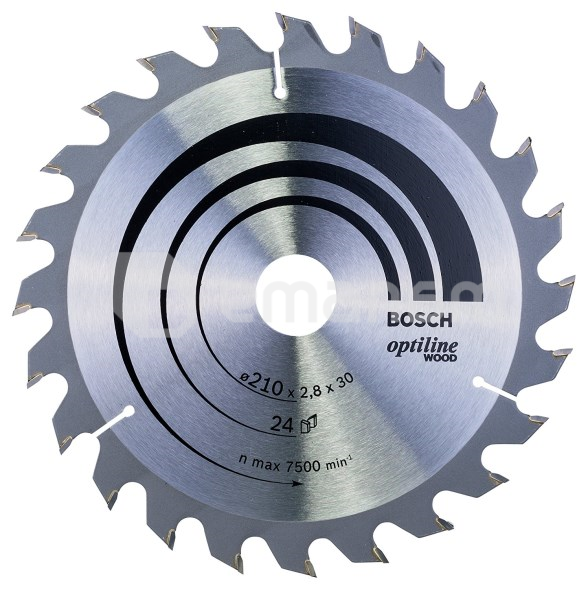 ცირკულარული დისკი Bosch Optiline Wood 210x2.8x30 მმ 24