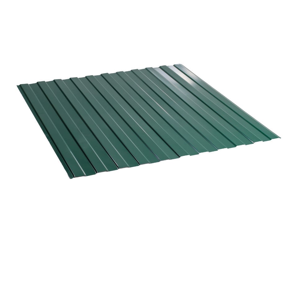 პროფილირებული ფერადი თუნუქი 0.35X1190 პრიალა RAL6005 NOVA