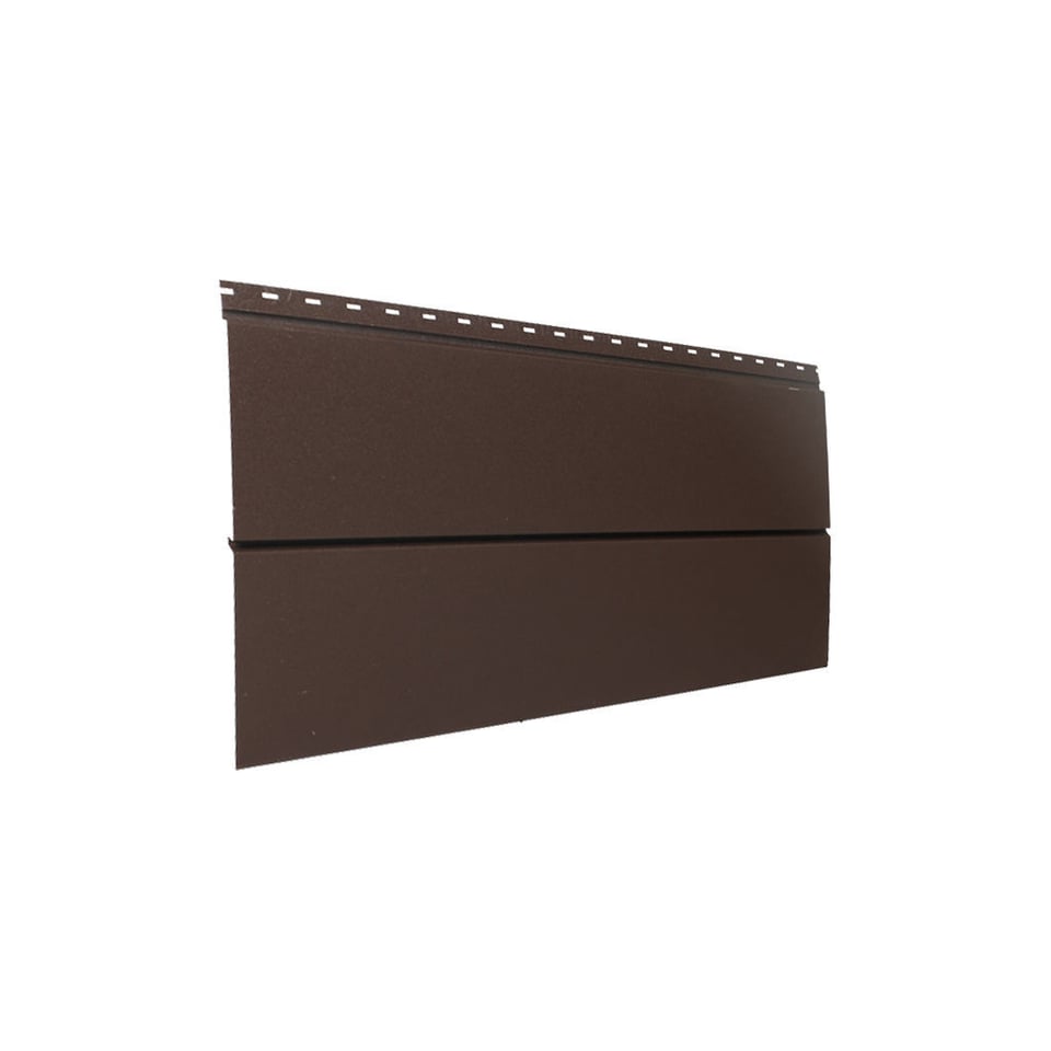 154-იანი ფერადი თუნუქის საიდინგი 0.45X340 პრიალა RAL 8019 NOVA