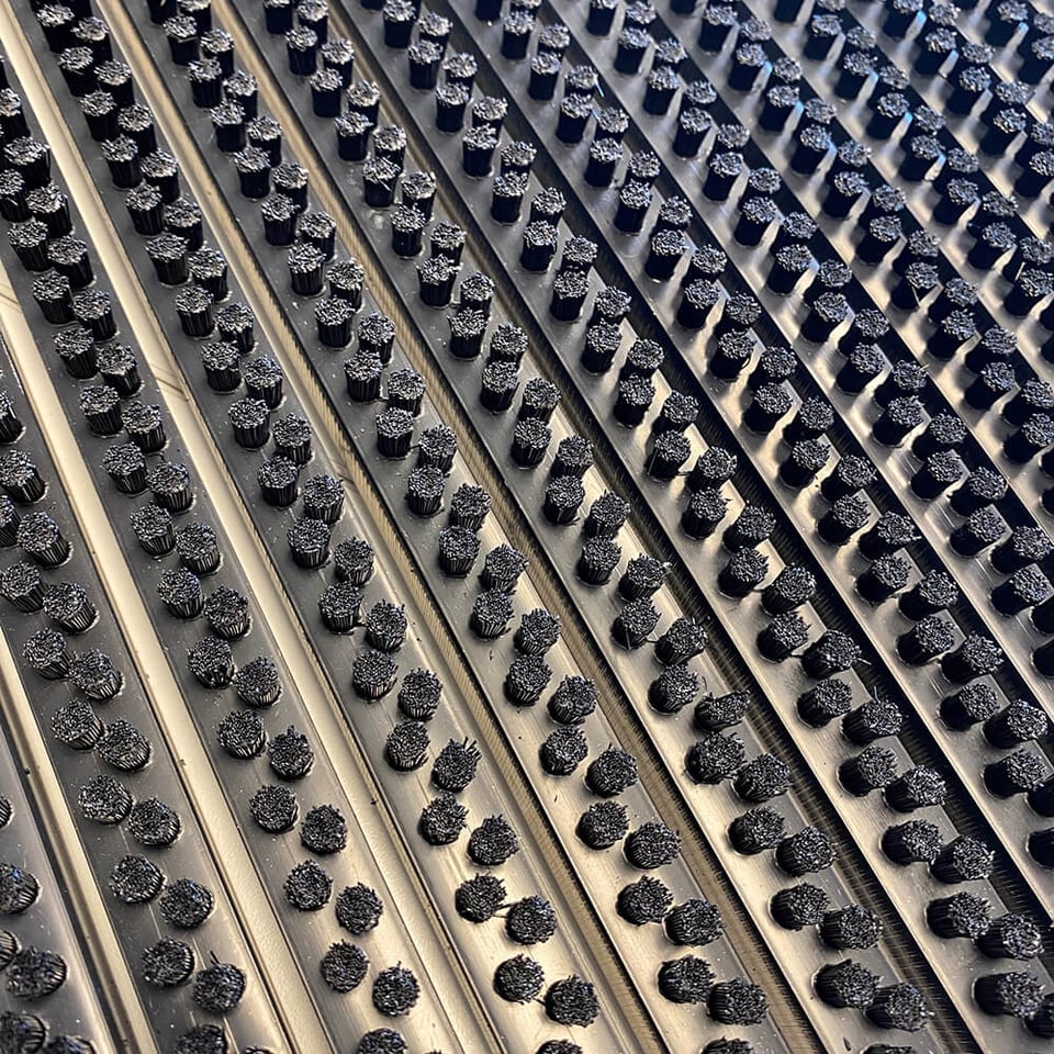 ფეხსაგები Hamat Outline Pure black 40x60 სმ