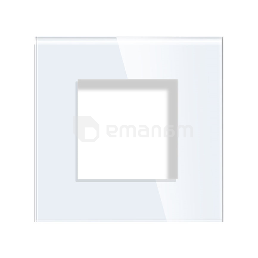 ჩარჩო Elegant Smart Home 1 მინის თეთრი