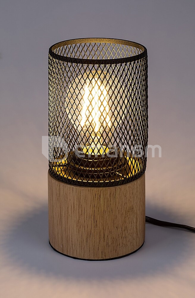 მაგიდის სანათი Rabalux CALLUM 1 E27 h95 L195 ხე შავი 74040