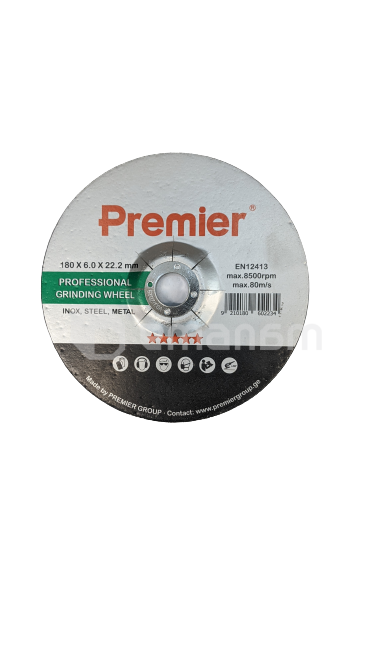 ლითონის საპრიალებელი დისკო Premier 180 x 6.0 x 22 მმ.