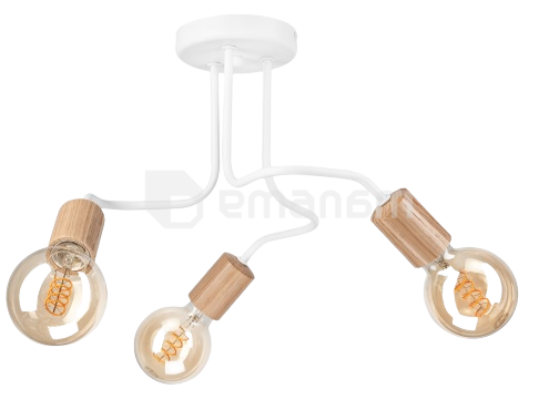 ჭაღი Lamkur CONOR 3 Е27 მუხა თეთრი 47355