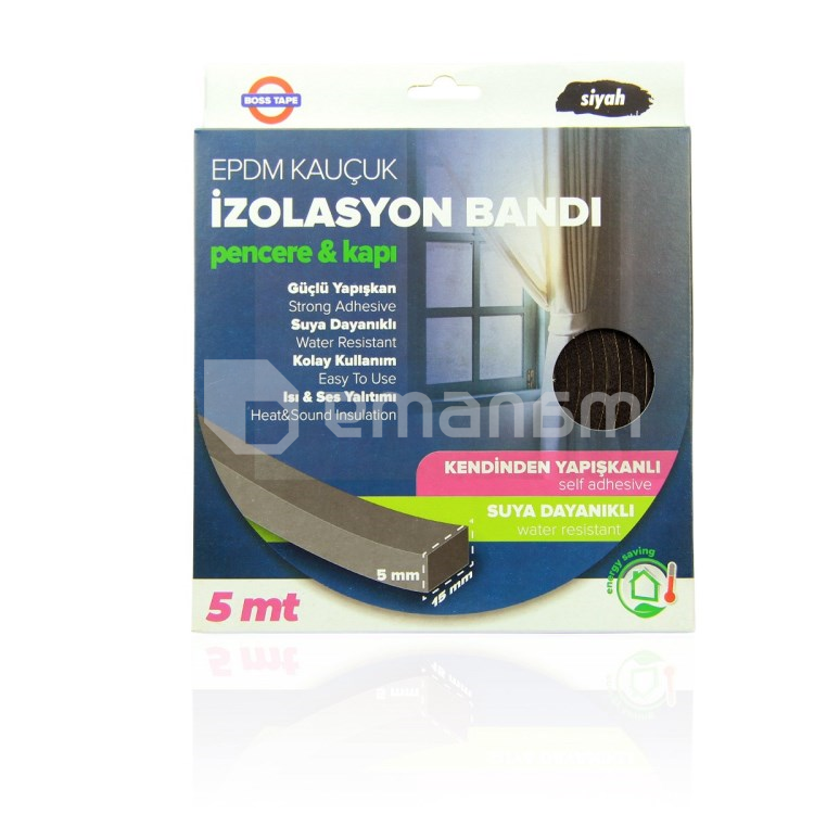 ლენტი შემამჭიდროვებელი რეზინის Boss Tape 5x15 მმ 5 მ