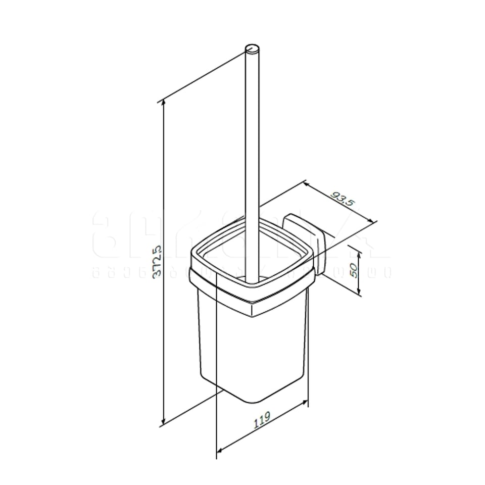 უნიტაზის საწმენდი ჯაგრისი კედლის A9033400 Gem