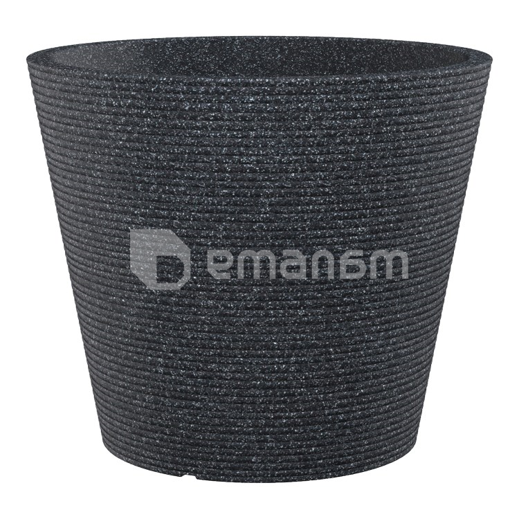 პლასტმასის ქოთანი ყვავილებისთვის Scheurich 242/30 Black granite