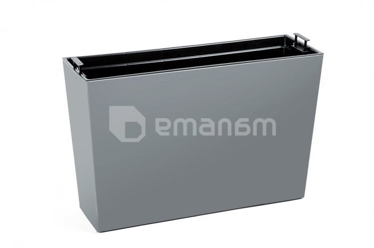 ქოთანი ყვავილის Lamela WERBENA 19x56სმ 12ლ ნაცრისფერი