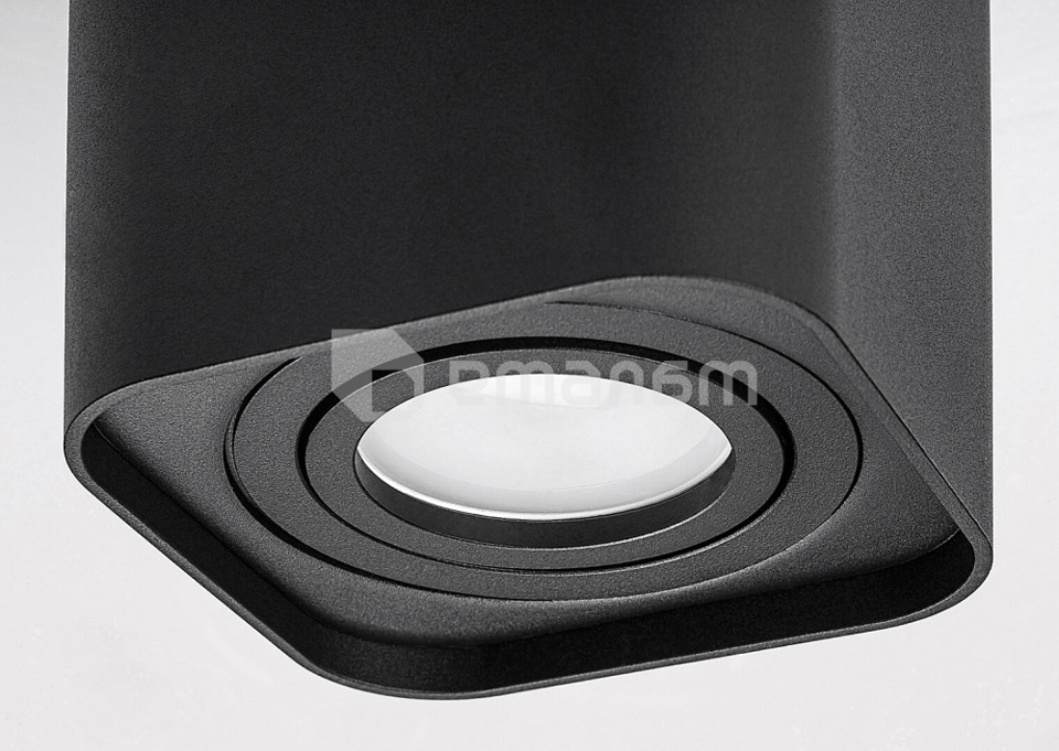 დაუნლაითი Rabalux Kobald 1 GU10 h105 რეგულირებადი შავი 2049