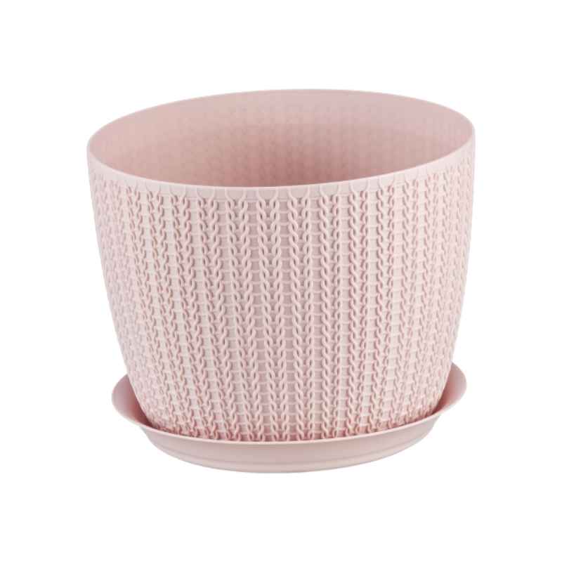 ყვავილის ქოთანი თეფშით