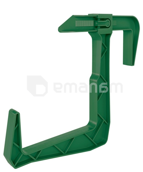 კრონშტეინი ყვავილის ქოთნისთვის FORM PLASTIC universal bracket for box 0480-017 მწვანე ბალახი