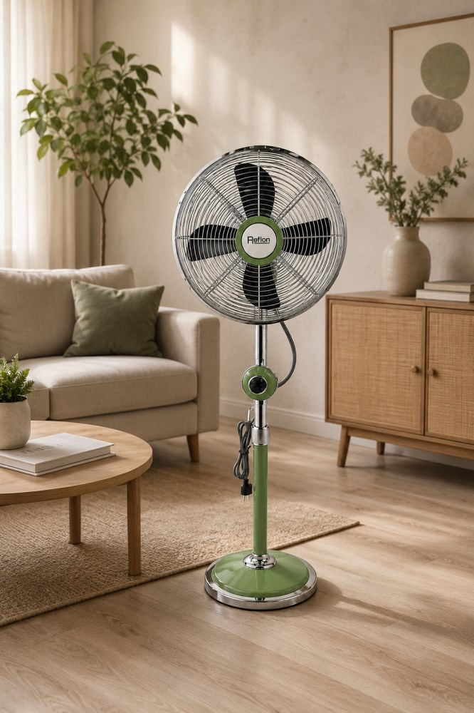 ვენტილატორი Reffon FS-30M-Cr+GN 40W მწვანე ქრომი