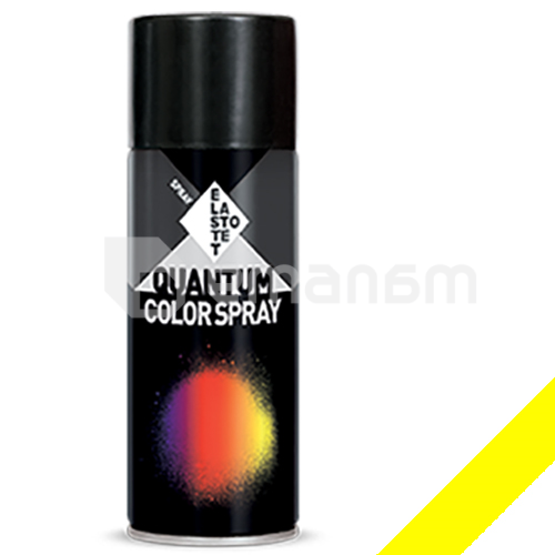 სპრეი საღებავი ფოსფორი Elastotet QUANTUM COLOR SPRAY FLUORESCENT  F 12 YELLOW 400ml