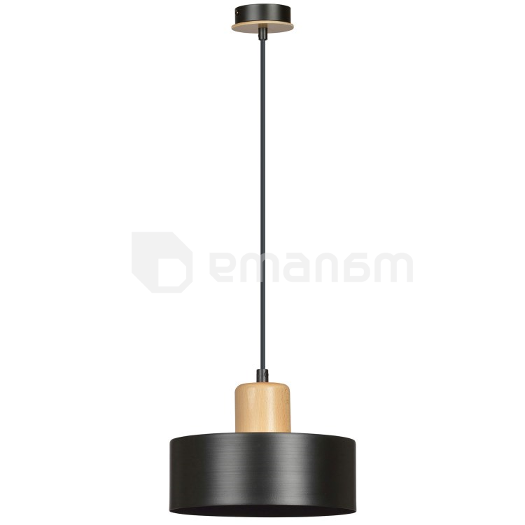 საკიდი EMIBIG Torin 1 E27 1x MAX 60W შავი