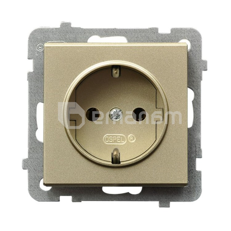 ერთიანი როზეტი დამიწებით Ospel Schuko Sonata