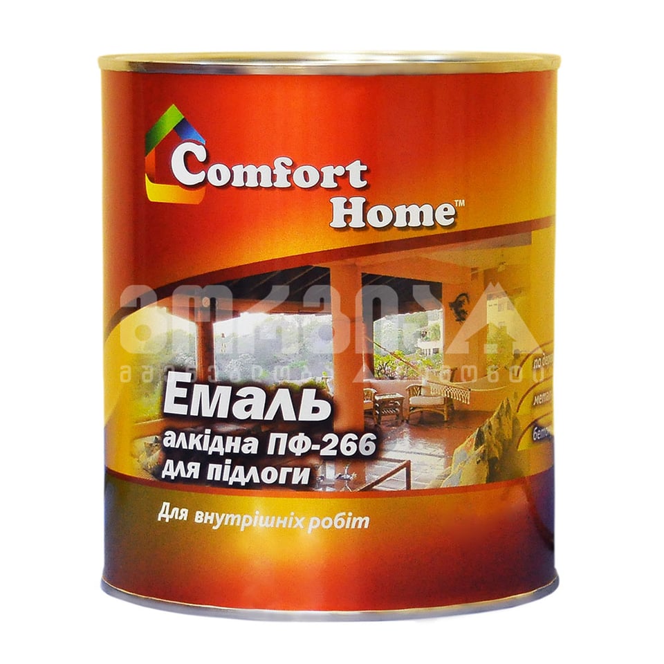 საღებავი იატაკისთვის ყვითელ-ყავისფერი 2.6კგ  COMFORT HOME