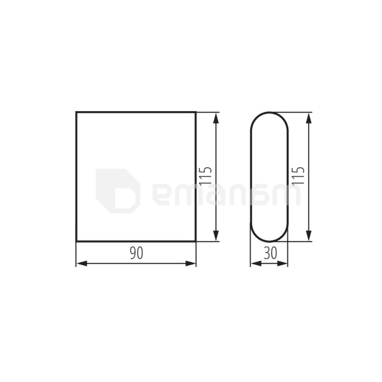 სანათი ბაღის-პარკის Kanlux GARTO LED EL 8W-GR IP54 4000K