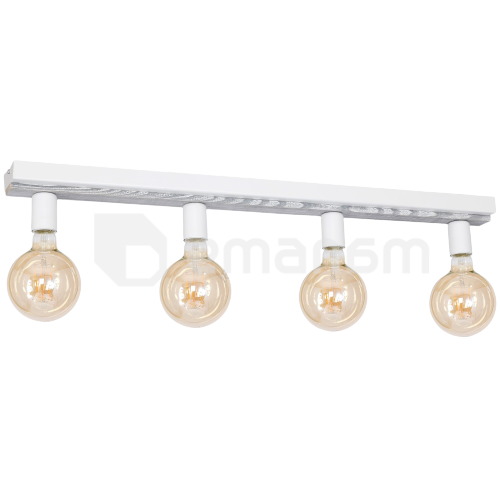 ჭაღი LUMINEX Jonar 4 E27 4x MAX 60W თეთრი ნაცრისფერი ხე 8307