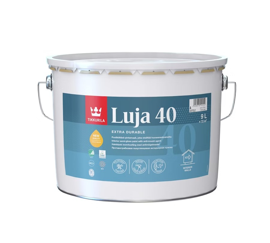 ინტერიერის საღებავი Tikkurila Luja 40 New A 9 ლ