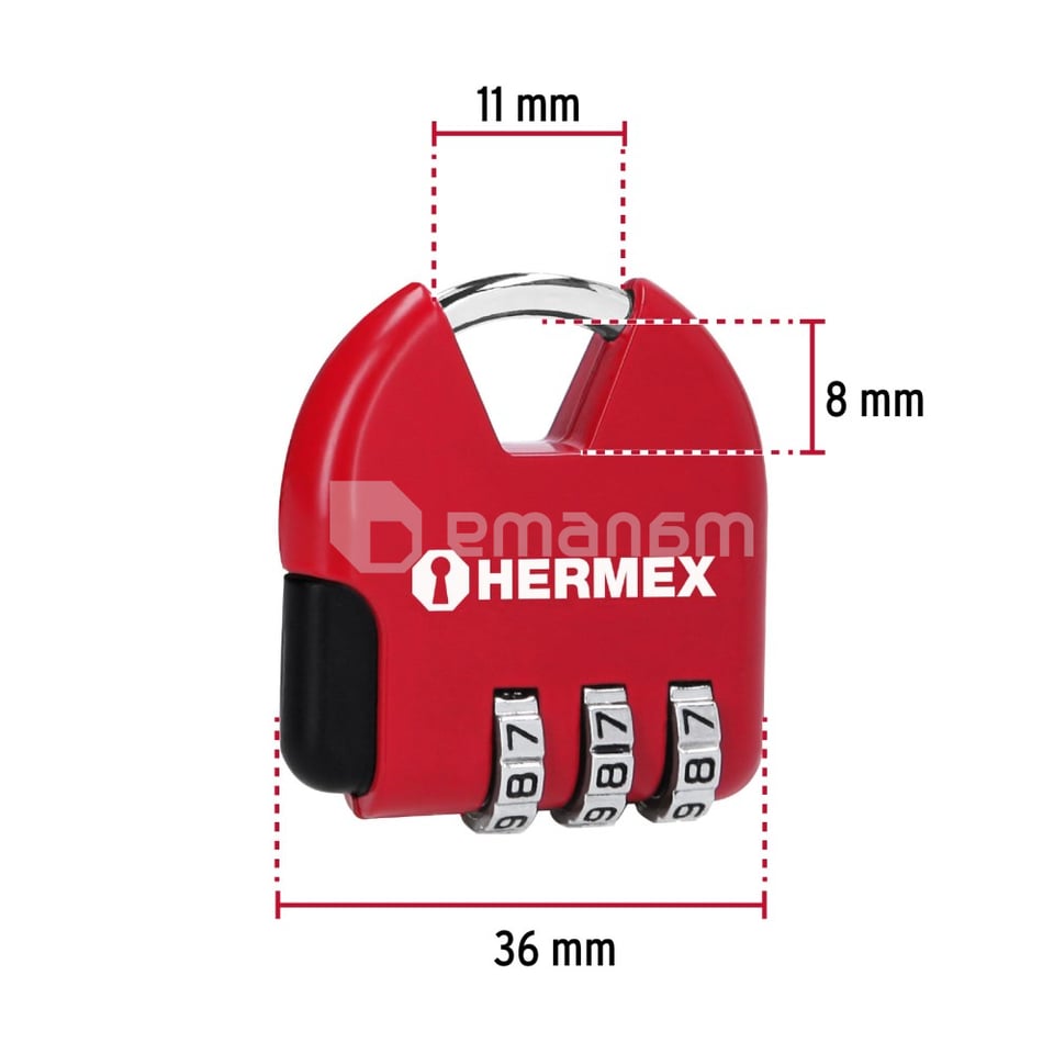 კოდირებული ბოქლომი Hermex 43351 CMA-4C