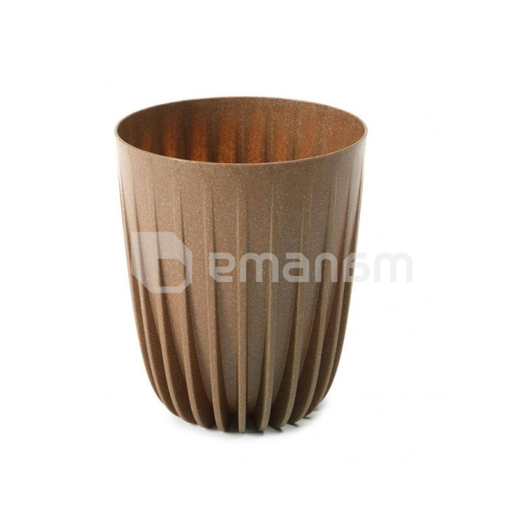 ქოთანი ყვავილის Lamela MIRA ECO wood 250 6,2ლ ყავისფერი