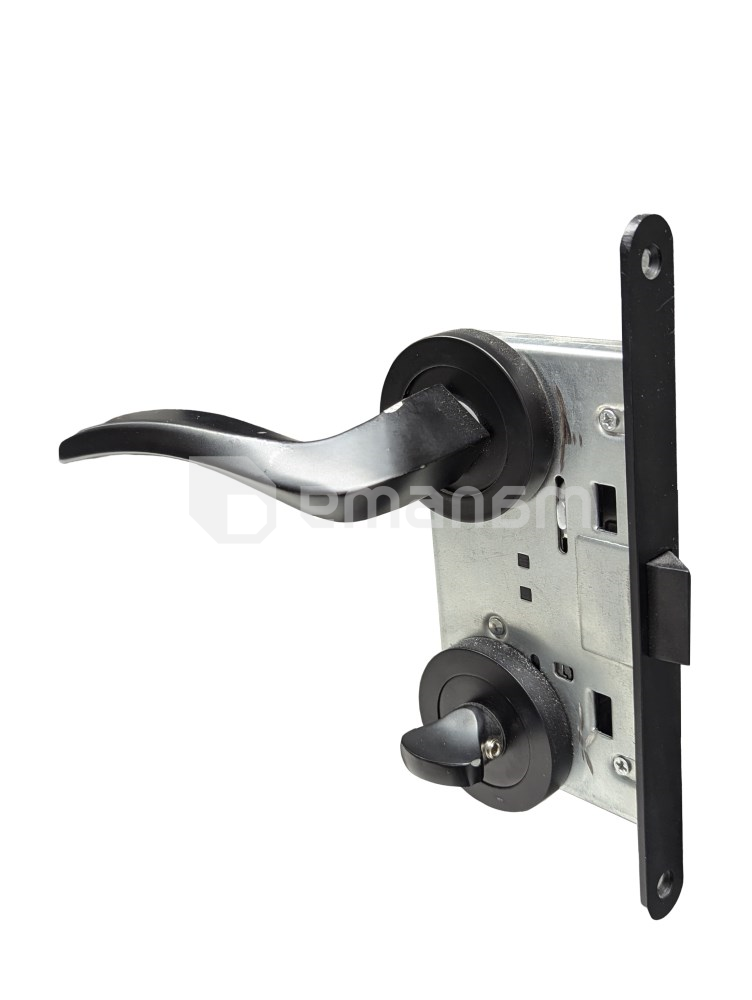 კომპლექტი სახელური და საკეტი BT Group FT1003 BLK შავი