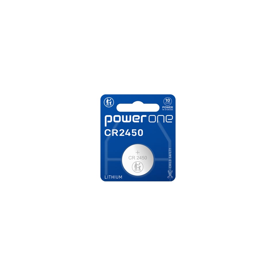 ელემენტი POWERONE CR2450 BLI 1 3V Lithium Coin