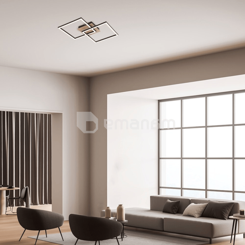 ჭაღი Rabalux ASHTON LED 24W 3000K 1600Lm შავი 6589