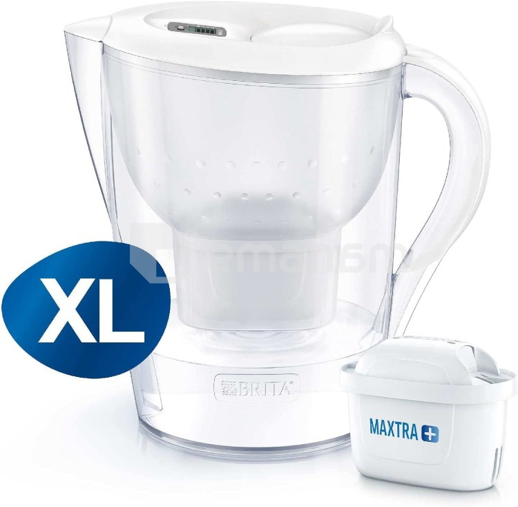 წყლის ფილტრი-დოქი Brita Marella xl Me4w wh incl 3Mxplus Cu Emeao 3.5L