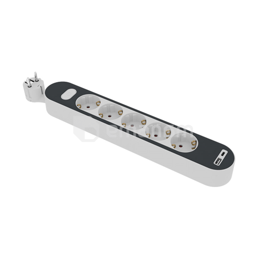 დამაგრძელებელი LINUS 5х3მ ჩამრთველით დამიწებით LIN-LE5X3M A+C