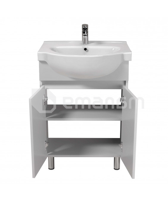 აბაზანის ტუმბო ხელსაბნით TEMP 65 white Freja 65 სმ