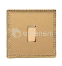 ჩამრთველი Varilight 1 Yubiley თითბერი