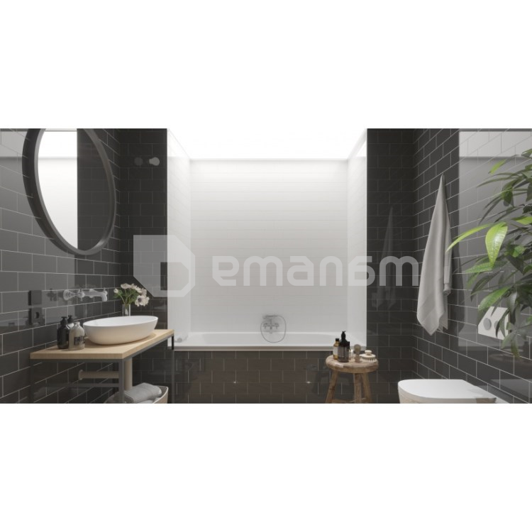 კაფელი Golden Tile Metrotiles plane შავი 10x20